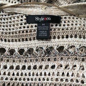 Open weave sweater